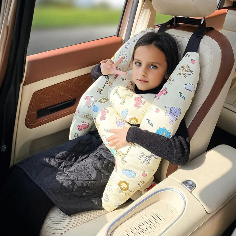 Almohada de Viaje en Forma de H – Confort y Descanso Seguro para Niños