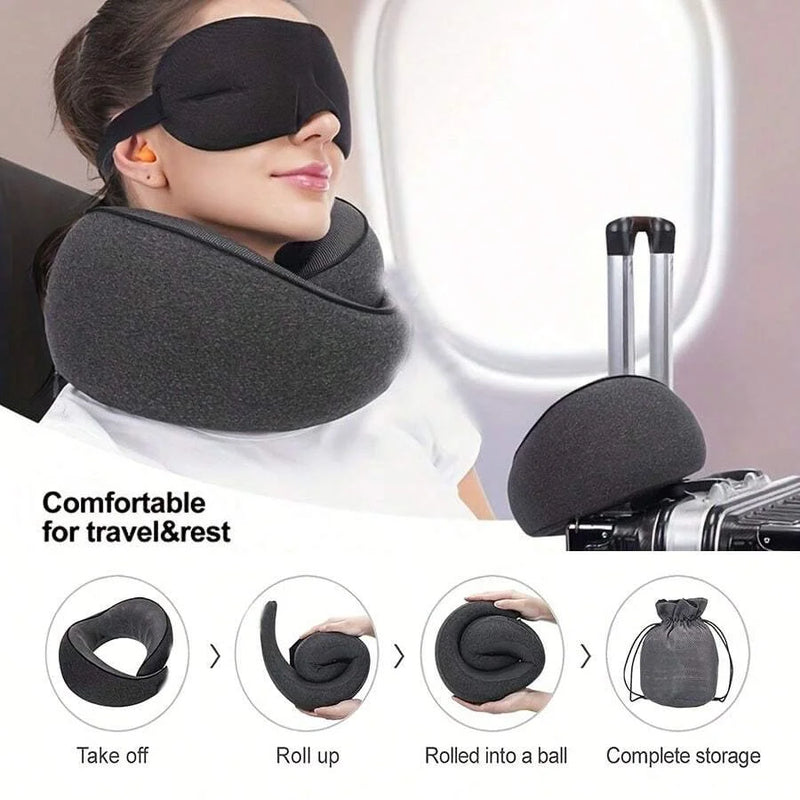 Almohada de Viaje en U – Confort Total para tus Momentos de Descanso