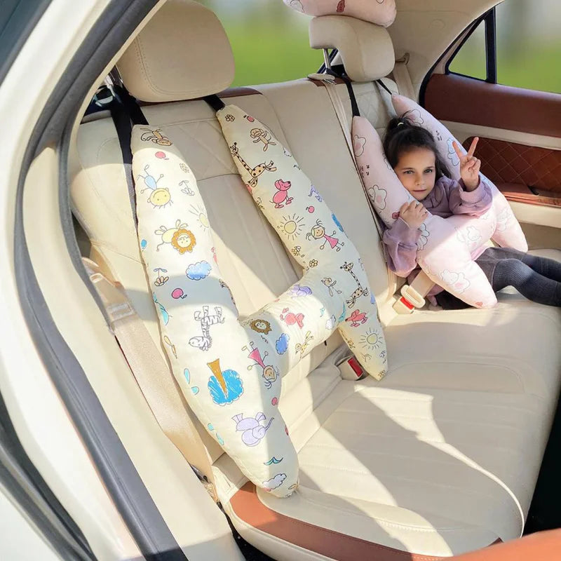 Almohada de Viaje en Forma de H – Confort y Descanso Seguro para Niños