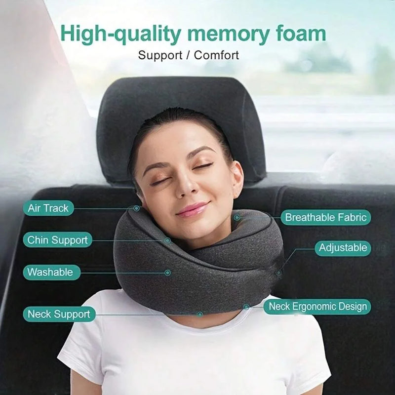 Almohada de Viaje en U – Confort Total para tus Momentos de Descanso