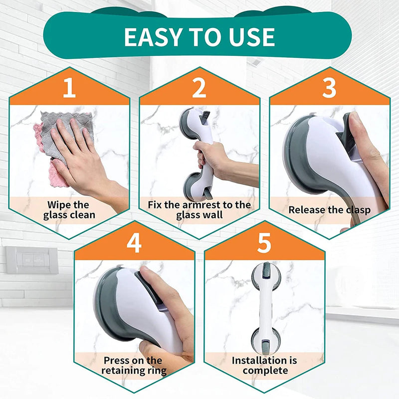 Barras de Apoyo para Ducha Ultra Grip – Seguridad y Autonomía en el Baño